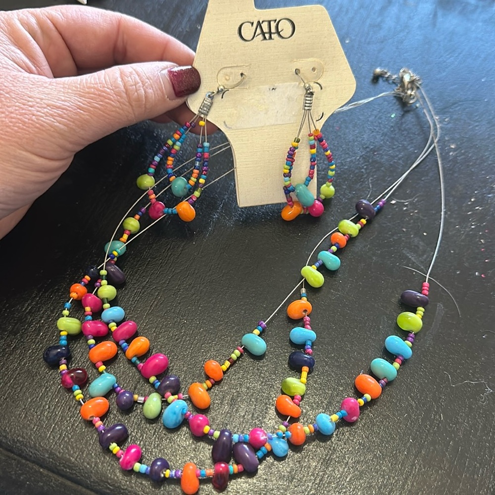 Necklace and Earrings